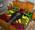 Nauru Quilt Bed Set - Nauru Coat Of Arms & Polynesian Reggae Tattoo Style - Polynesian Pride