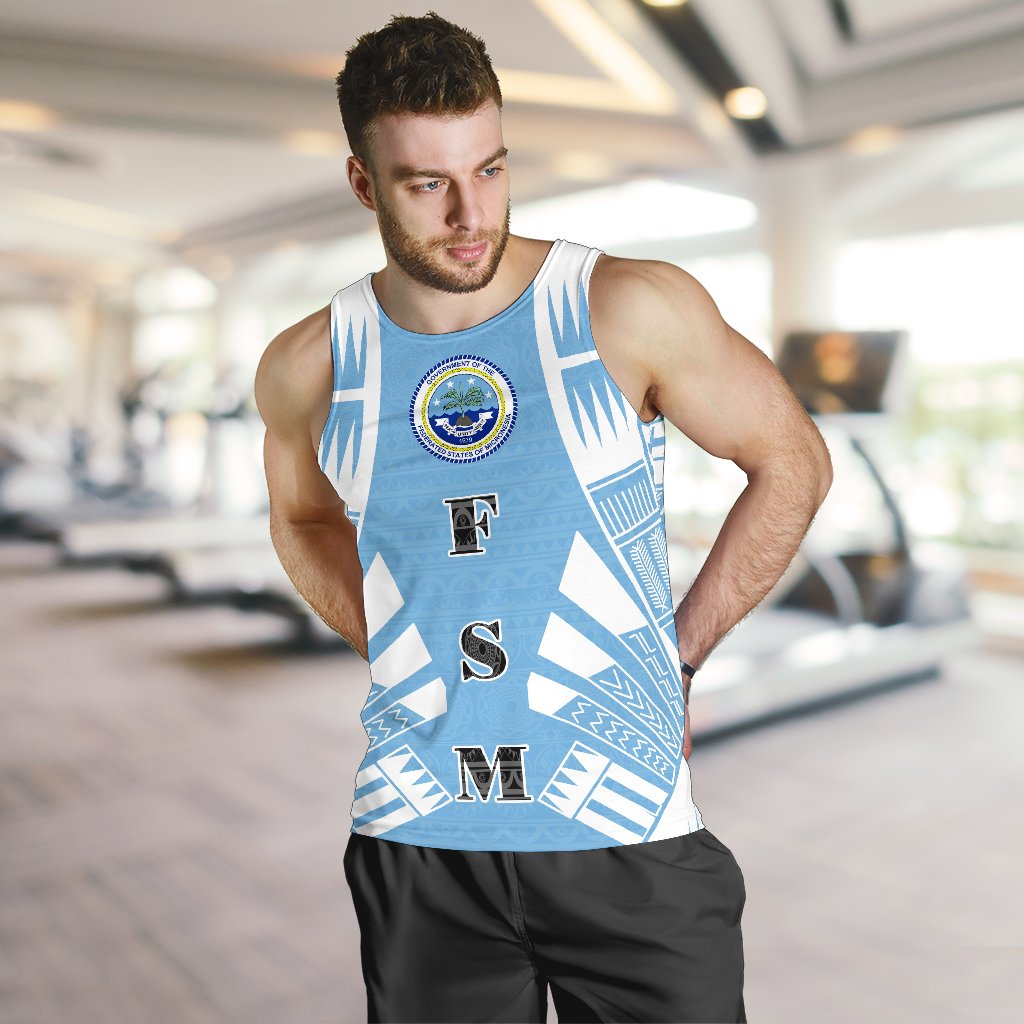 Federated States Of Micronesia Men Tank Top - Polynesian Tattoo Flag - Polynesian Pride