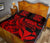 Hawaii Polynesian Quilt Bed Set - Red Kanaka Maoli Tentacle Plumeria - Polynesian Pride