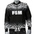 Federated States Of Micronesia Men's Bomber Jacket - Fog Black Style - Polynesian Pride