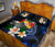 Tonga Polynesian Quilt Bed Set - Turtle With Plumeria Flowers - Polynesian Pride