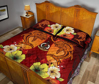 Vanuatu Custom Personalised Quilt Bed Sets - Tribal Tuna Fish - Polynesian Pride
