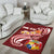 Tonga Personalised Area Rug - Tonga Coat Of Arms With Polynesian Patterns - Polynesian Pride