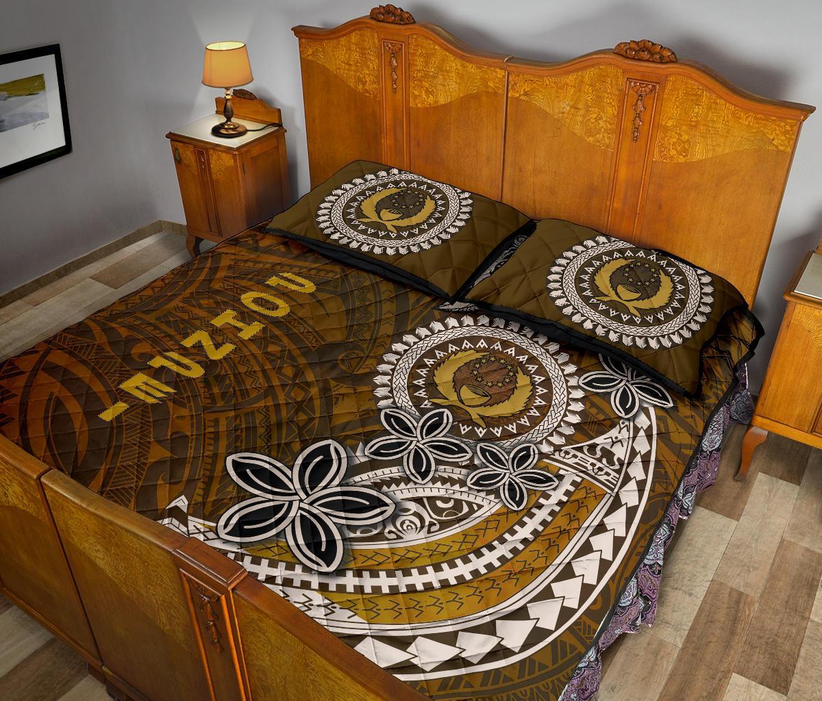 Pohnpei Quilt Bed Sets - Polynesian Boar Tusk - Polynesian Pride