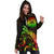 American Samoa Polynesian Hoodie Dress - Turtle With Blooming Hibiscus Reggae - Polynesian Pride