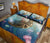 Hawaii Turtle And Jellyfish In Deep Sea Moana Quilt Bed Set - Polynesian Pride