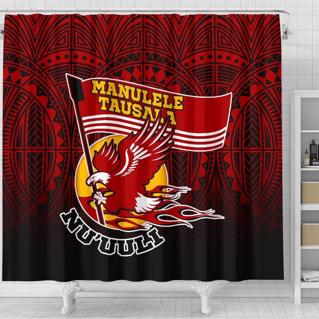 American Samoa Shower Curtain - Manulele Tausala Nuuuli (Ver 2) - Polynesian Pride