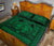 Hawaii Polynesian Pele mauna kea Quilt Bed Set Green - Polynesian Pride