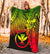 Polynesian Hawaii Premium Blanket - Tribal Wave Tattoo Reggae - Polynesian Pride