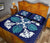 Hawaiian Quilt Bed Set Royal Pattern - Dark Blue - Polynesian Pride