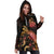 New Caledonia Polynesian Hoodie Dress - Turtle With Blooming Hibiscus Gold - Polynesian Pride