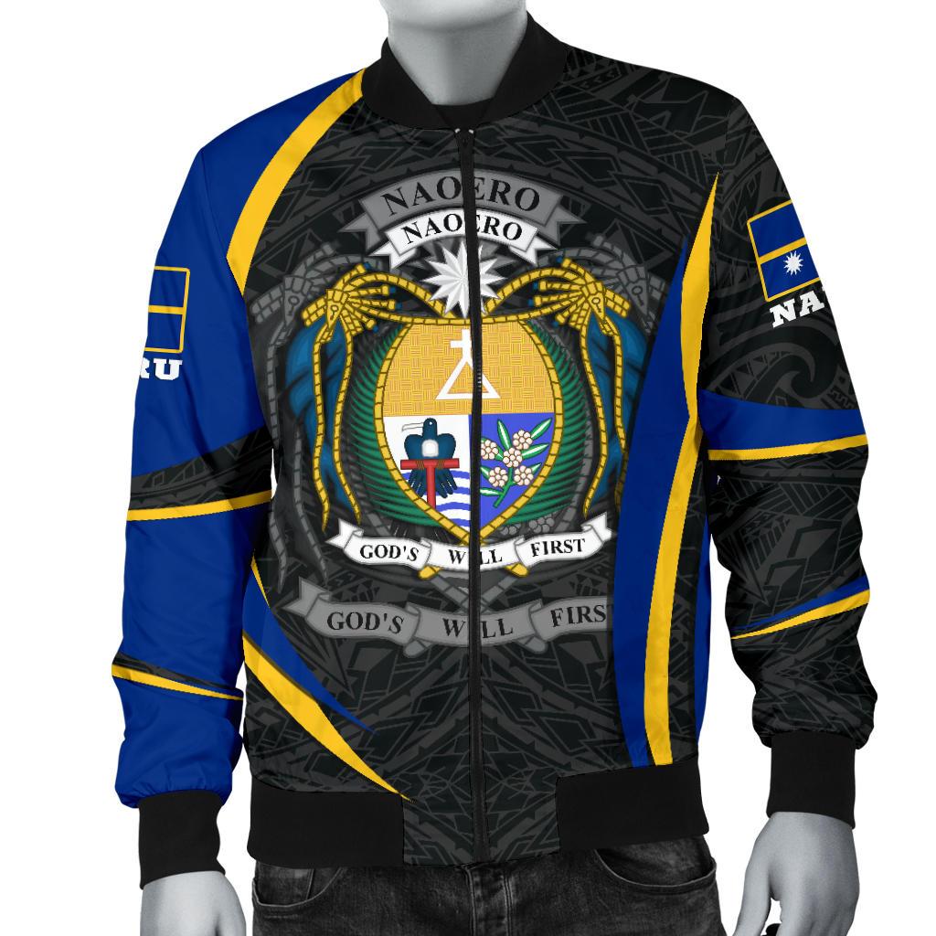 Nauru Polynesian Bomber Jacket (Men) - Nauru Spirit (Original) - Polynesian Pride