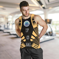 Federated States Of Micronesia Men Tank Top - Polynesian Tattoo Gold - Polynesian Pride