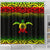 Turtle Shower Curtain - Polynesian Reggae Fog Style - Polynesian Pride