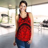 Polynesian Racerback Tanks - Guam Flag, Seal with Maui Moana Tattoo - Polynesian Pride