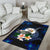 Niue Polynesian Area Rug - Turtle With Plumeria Flowers - Polynesian Pride