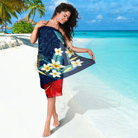 Hawaiian Turtle Hibiscus Polynesian Sarong - Blue - Edna Style - AH - Polynesian Pride