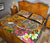 Polynesian Quilt Bed Set - Turtle Plumeria Gold Color - Polynesian Pride