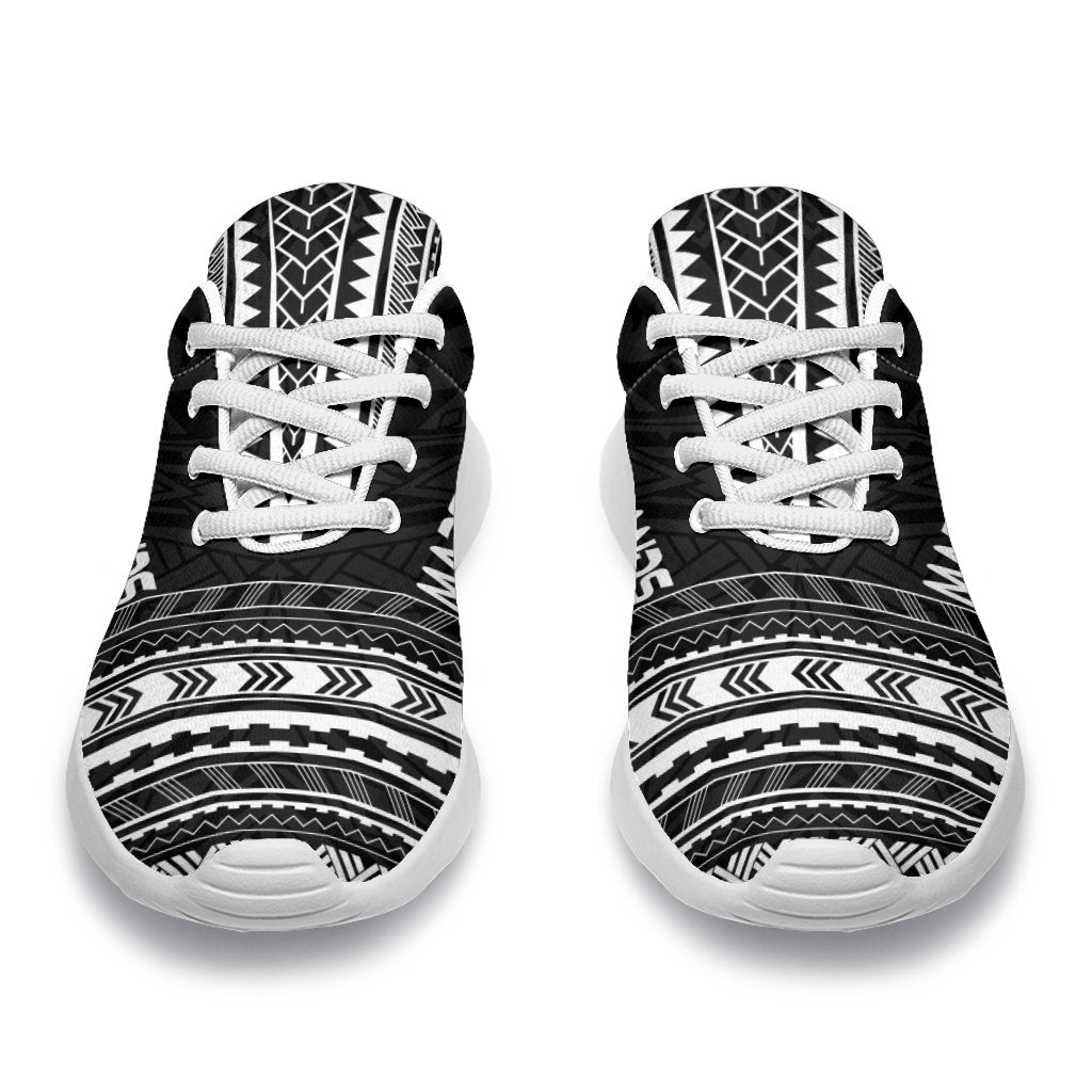 Marshall Islands Sporty Sneakers - Polynesian Chief Black Version - Polynesian Pride