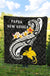 Papua New Guinea Premium Quilt - PNG Seal Polynesian Patterns Plumeria (Black) - Polynesian Pride