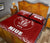 Niue Quilt Bed Set - Niue Coat Of Arms Polynesian Tattoo Fog Red Style - Polynesian Pride