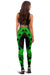 Papua New Guinea Women Leggings Polynesian Pattern Green - Polynesian Pride