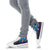 Papua New Guinea Custom Personalised High Top Shoes Blue - Vintage Tribal Mountain - Polynesian Pride