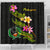 Pohnpei Polynesian Shower Curtain - Plumeria Tribal - Polynesian Pride