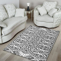Polynesian Black Color Area Rug - Polynesian Pride