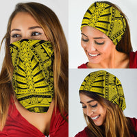 Polynesian Hard Tatau Yellow Unisex Bandana - Polynesian Pride