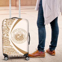 Hawaii Coat Of Arm Polynesian Luggage Cover - Circle Style 06 - Polynesian Pride