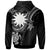 Nauru Custom Hoodie White Turtle - Polynesian Pride