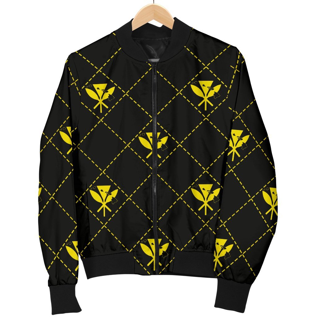 Kanaka Maoli Men's Bomber Jacket Regal AH - Polynesian Pride