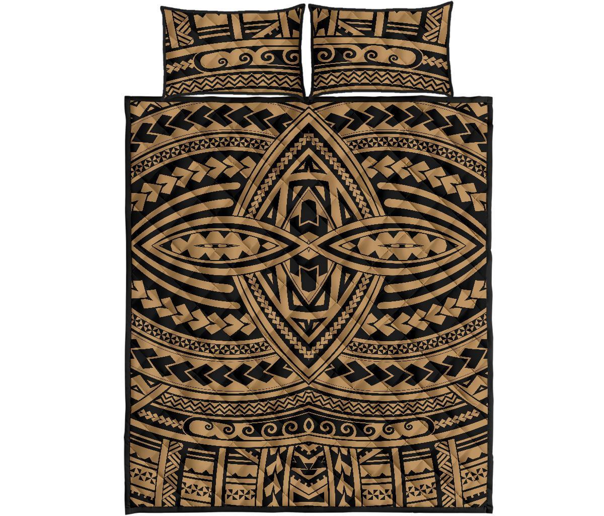 Hawaii Quilt Bed Set Polynesia Seamless AH - Polynesian Pride