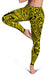 Polynesian Hawaiian Style Tribal Tattoo Yellow Hawaii Women's Leggings AH - Polynesian Pride