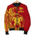 Hawaii Polynesian Men's Bomber Jacket - Vintage Polynesian Turtle (Red) - Polynesian Pride