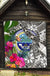 Federated States of Micronesia Premium Quilt White - Turtle Plumeria Banana Leaf - Polynesian Pride