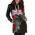 Niue Hoodie Dress - Niue Flag Hibiscus - Polynesian Pride