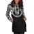 Niue Women Hoodie Dress - Niue Coat Of Arms Polynesian Black Color - Polynesian Pride