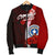 Northern Mariana Islands Polynesian Men's Bomber Jacket - Coat Of Arm With Hibiscus - Polynesian Pride