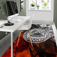 American Samoa Area Rug - Vintage Polynesian Style - Polynesian Pride