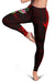 Hawaii Hibiscus Polynesian Kakau Red Legging - Dry Style - AH - Polynesian Pride