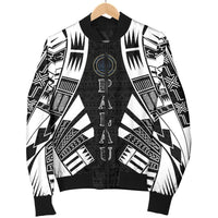 Palau Men Bomber Jackets - Polynesian Tattoo Black - Polynesian Pride