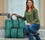 Polynesian Kakau Turtle Turquoise Hawaii Travel Bag - Polynesian Pride