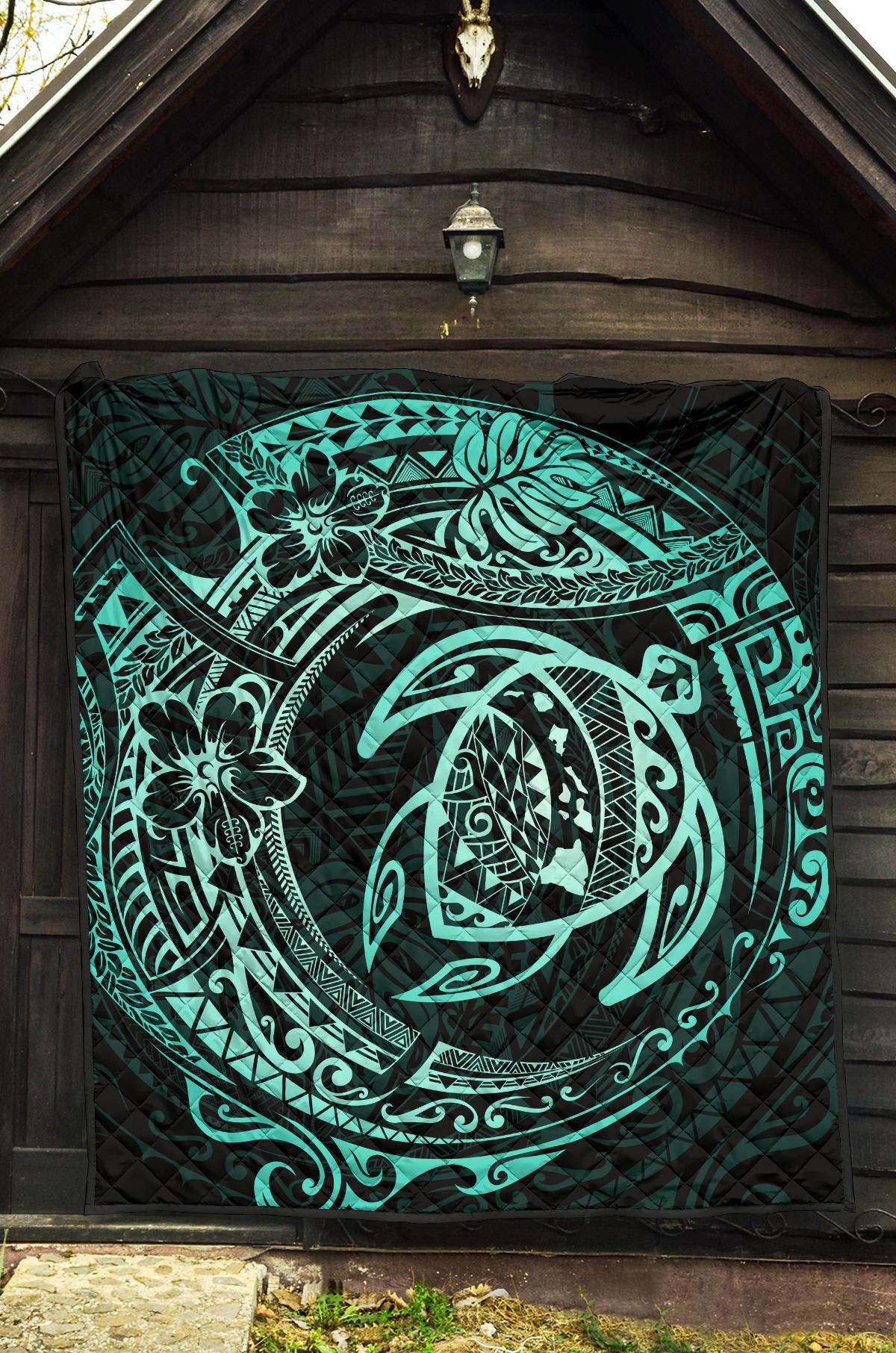 Hawaiian Turtle Polynesian Premium Quilt - Polynesian Pride