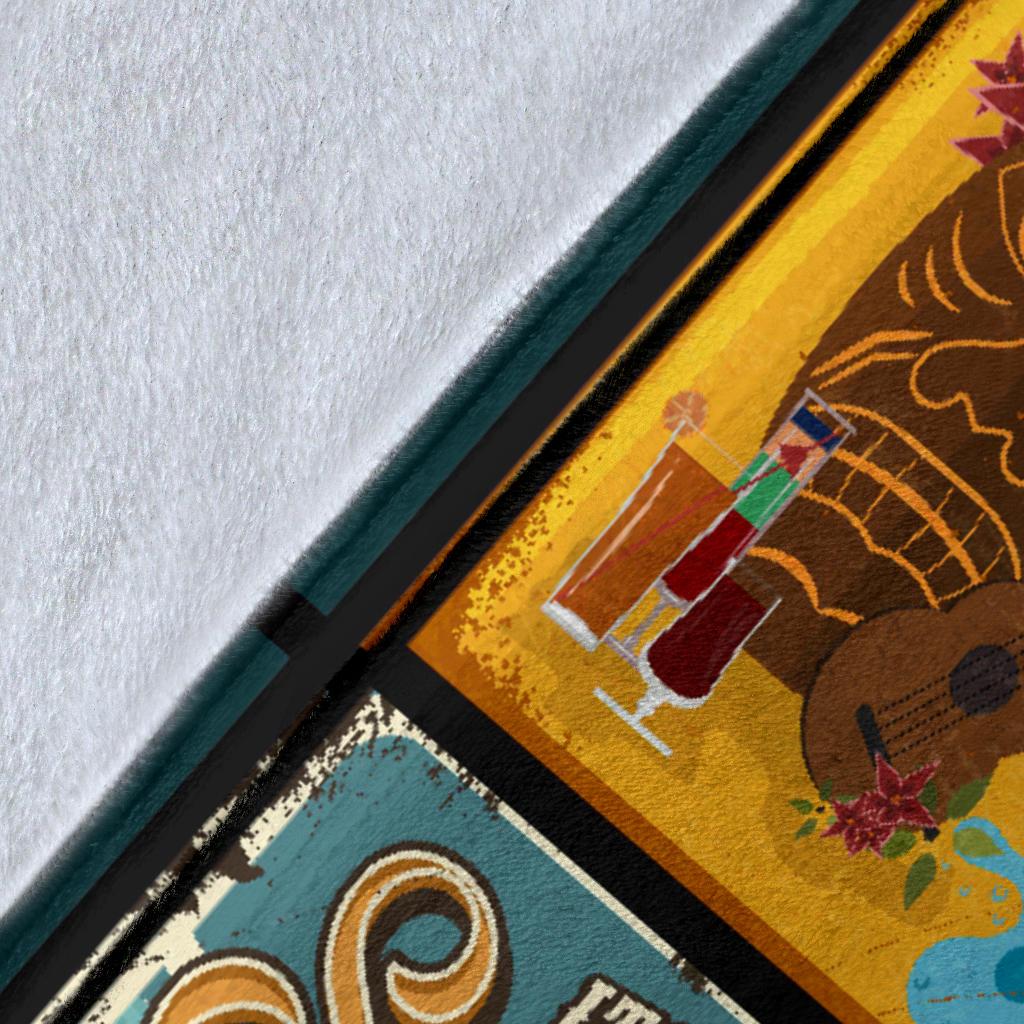 Hawaii Culture Vintage Premium Blanket - Polynesian Pride