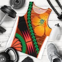 Vanuatu Polynesian Men Tank Top - Sport Style Orange - Polynesian Pride