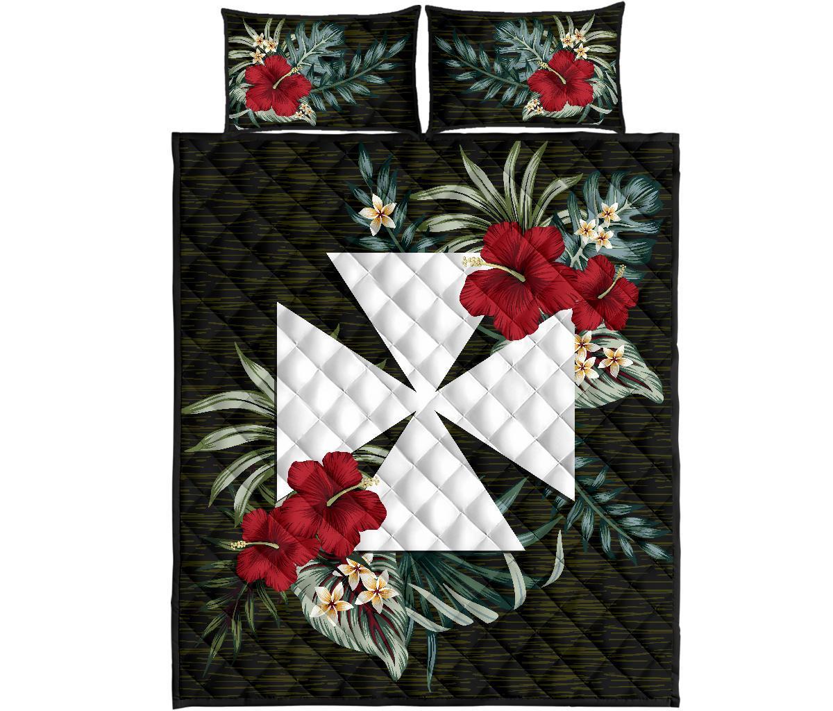 Wallis and Futuna Polynesian Quilt Bed Set - Special Hibiscus - Polynesian Pride