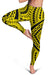 Polynesian Tradition Yellow Hawaii Women's Leggings AH - Polynesian Pride