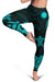 Nauru Women's Leggings - Turquoise Tentacle Turtle - Polynesian Pride